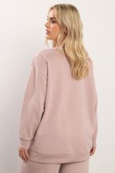 YOURS Plus Size Dusky Pink Sweatshirt  | Yours Clothing 2