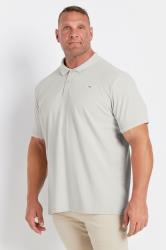 BadRhino Big & Tall Grey Pique Golf Polo Shirt | BadRhino 1