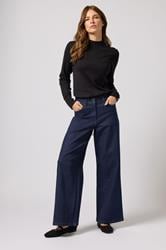 M&Co Indigo Blue Wide Leg Jeans | M&Co 1