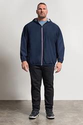 JACK & JONES Big & Tall Navy Blue Lightweight Jacket | BadRhino 1