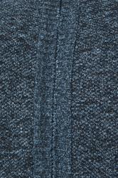 D555 Big & Tall Blue Marl Zip Through Knitted Jumper | BadRhino 7