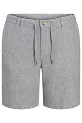 JACK & JONES Big & Tall Indigo Blue Linen Chino Shorts | BadRhino 2
