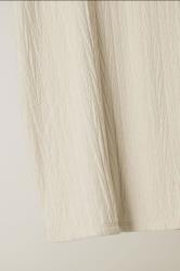 EVANS Plus Size Cream Plisse Pleat Front Top | Evans 7