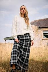 LTS Tall Ivory White Knitted Textured Button Cardigan | Long Tall Sally 3