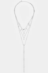 Silver Tone Multi Layer Celestial Necklace | Yours Clothing 3