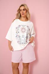 YOURS Plus Size Pink Denim Shorts | Yours Clothing 1