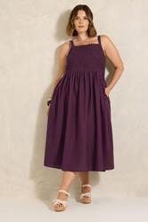 EVANS Plus Size Purple Cornelli Maxi Dress | Evans 3