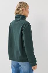 LTS Tall Green Quarter Zip 'Colorado' Embroidered Fleece | Long Tall Sally 2