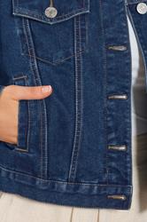 YOURS Plus Size Indigo Blue Denim Jacket | Yours Clothing 5