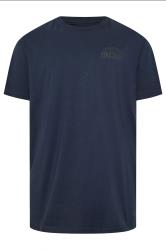 FIRETRAP Big & Tall Navy Blue Storm Skull Print T-Shirt