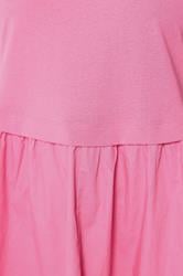 YOURS Plus Size Pink Poplin T-Shirt Midi Dress | Yours Clothing 4