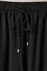 EVANS Plus Size Black Elasticated Waist Wide Leg Trousers | Evans 7