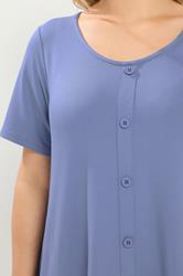 YOURS Plus Size Blue Soft Touch Top | Yours Clothing 4