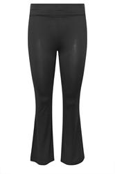 YOURS Plus Size Black Flare Pyjama Bottoms | Yours Clothing 6