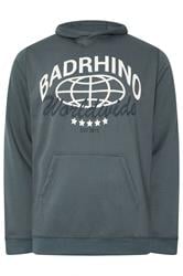 BadRhino Big & Tall Stormy Blue Worldwide Hoodie