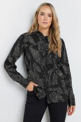LTS Tall Black Abstract Dash Long Sleeve Shirt | Long Tall Sally 1