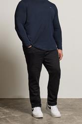BadRhino Big & Tall Black Straight Leg Stretch Jeans | BadRhino 3
