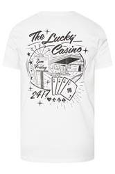 BadRhino Big & Tall White 'The Lucky Casino' Graphic T-Shirt | BadRhino 9
