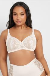 YOURSET 2 PACK Plus Size Navy Blue & White Floral Embroidered Underwired Bras | Yours Clothing 4