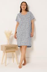 YOURSET Plus Size 2 PACK Green Paris Scene Nightdresses | Yours Clothing 2