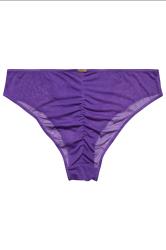 YOURS Plus Size Purple Swirl Lace High Leg Brief | Yours Clothing 5