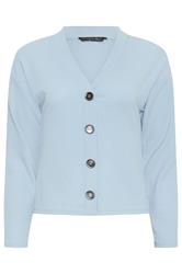PixieGirl Petite Light Blue Ribbed Soft Touch Cardigan