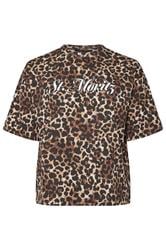 LIMITED COLLECTION Curve Brown Leopard 'St Moritz' T-Shirt
