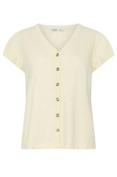 M&Co Petite Lemon Yellow Cotton Frill Sleeve Blouse