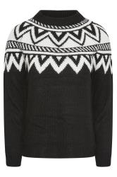 PixieGirl Black Fairisle Roll Neck Jumper | PixieGirl  6
