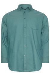 BadRhino Big & Tall Blue Long Sleeve Oxford Shirt