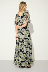 LTS Tall Women's Black Floral Mesh Maxi Dress | Long Tall Sally 2