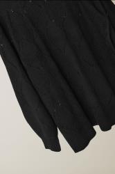 EVANS Plus Size Black Pointelle Knitted Jumper | Evans 6