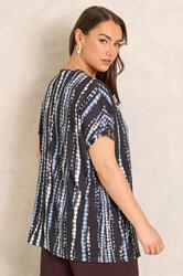 EVANS Plus Size Brown Tie Dye Swing Top | Evans 2