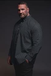 BadRhino Big & Tall Black Geometric Print Party Shirt | BadRhino 2