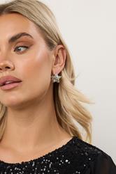 YOURSET 3 PACK Silver Tone Stud Stud Earrings | Yours Clothing  2