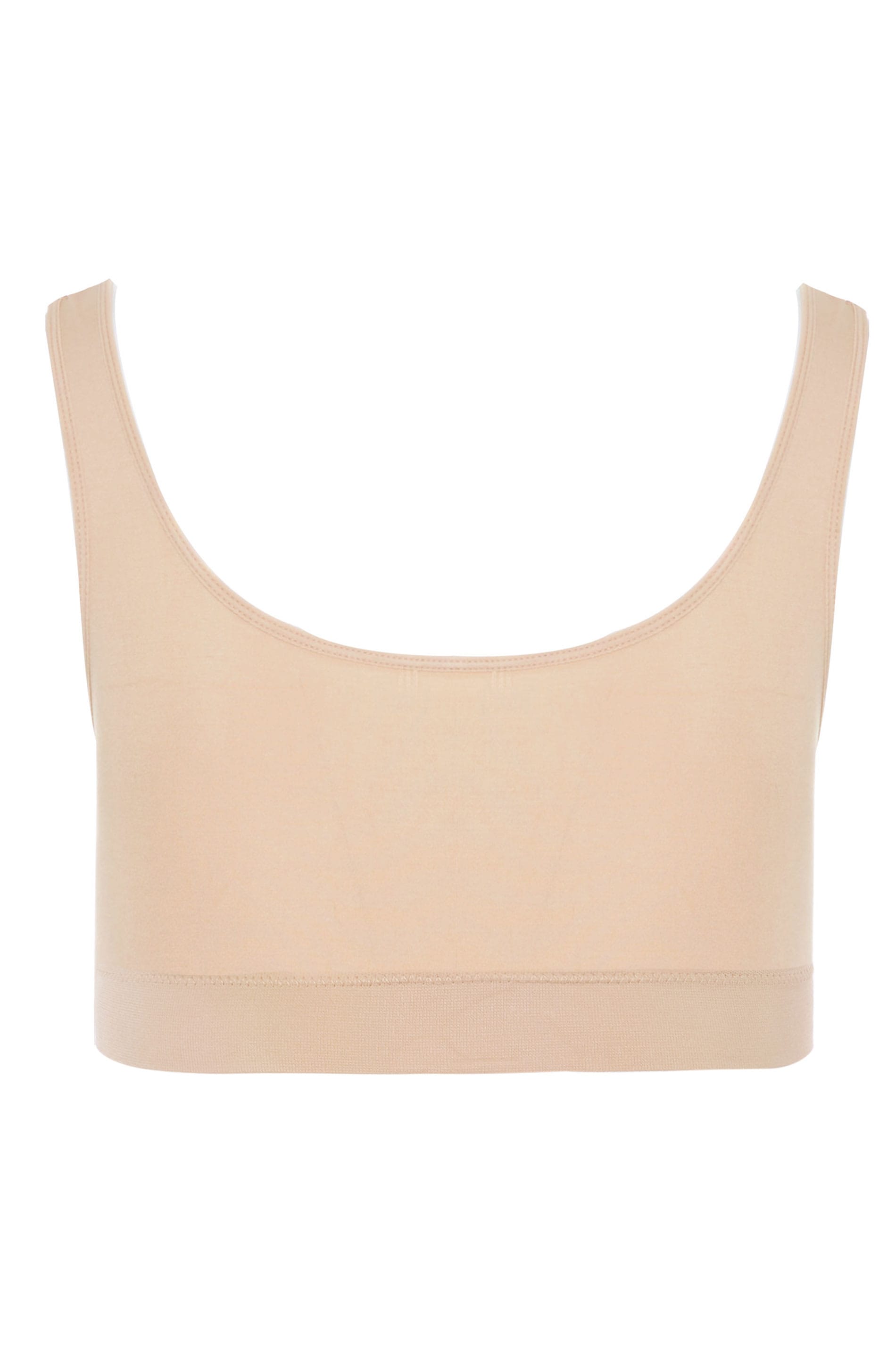 YOURS Plus Size Nude Seamless Non-Padded Non-Wired Bralette | Yours Clothing 5
