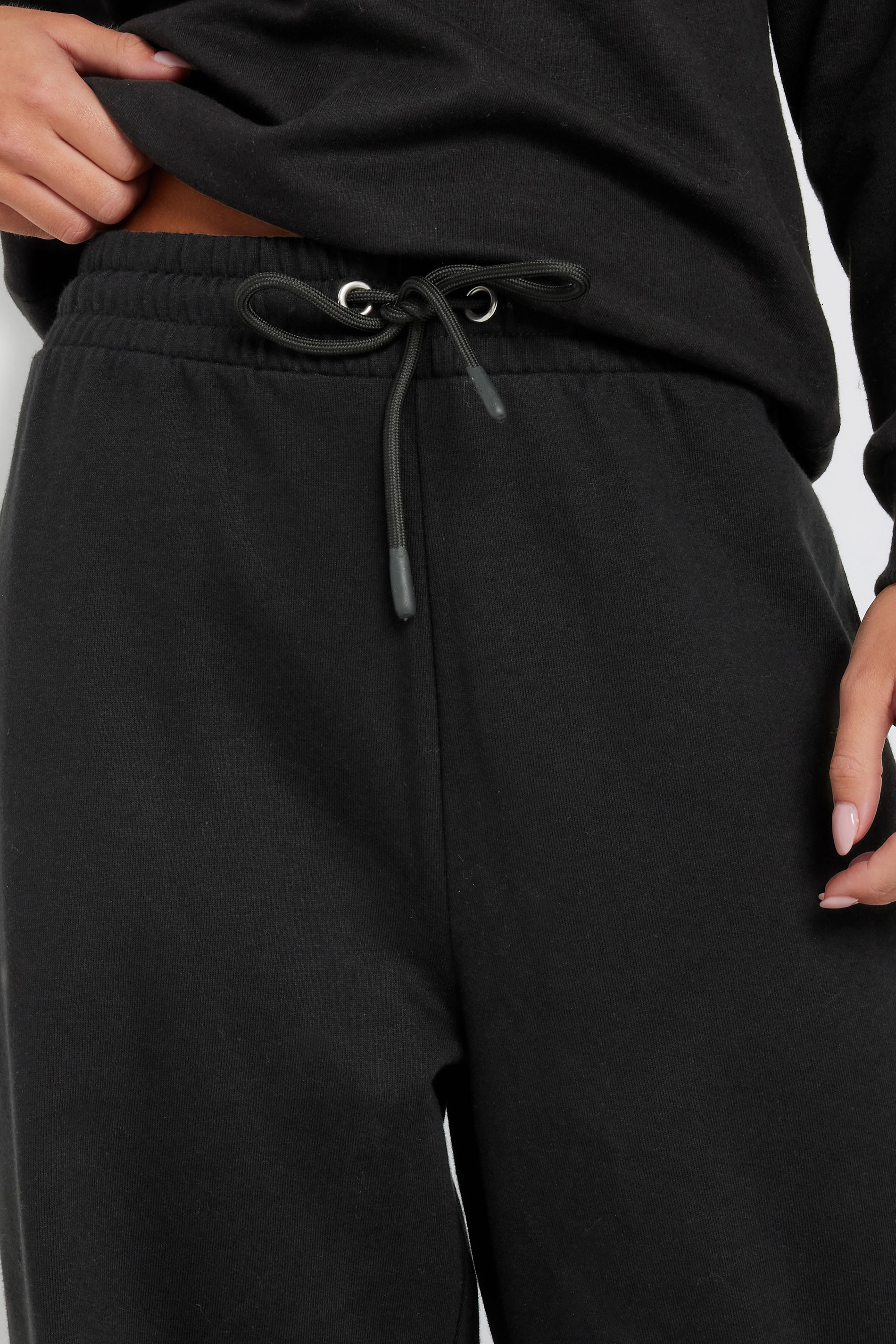 M&Co Petite Black Wide Leg Joggers | M&Co 4