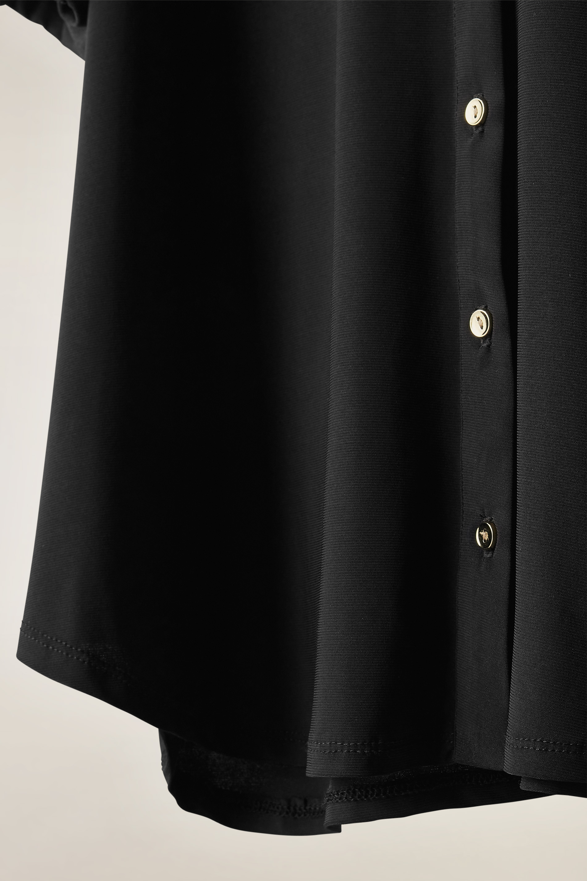 Evans Plus Size Black Tab Sleeve Blouse | Evans 9