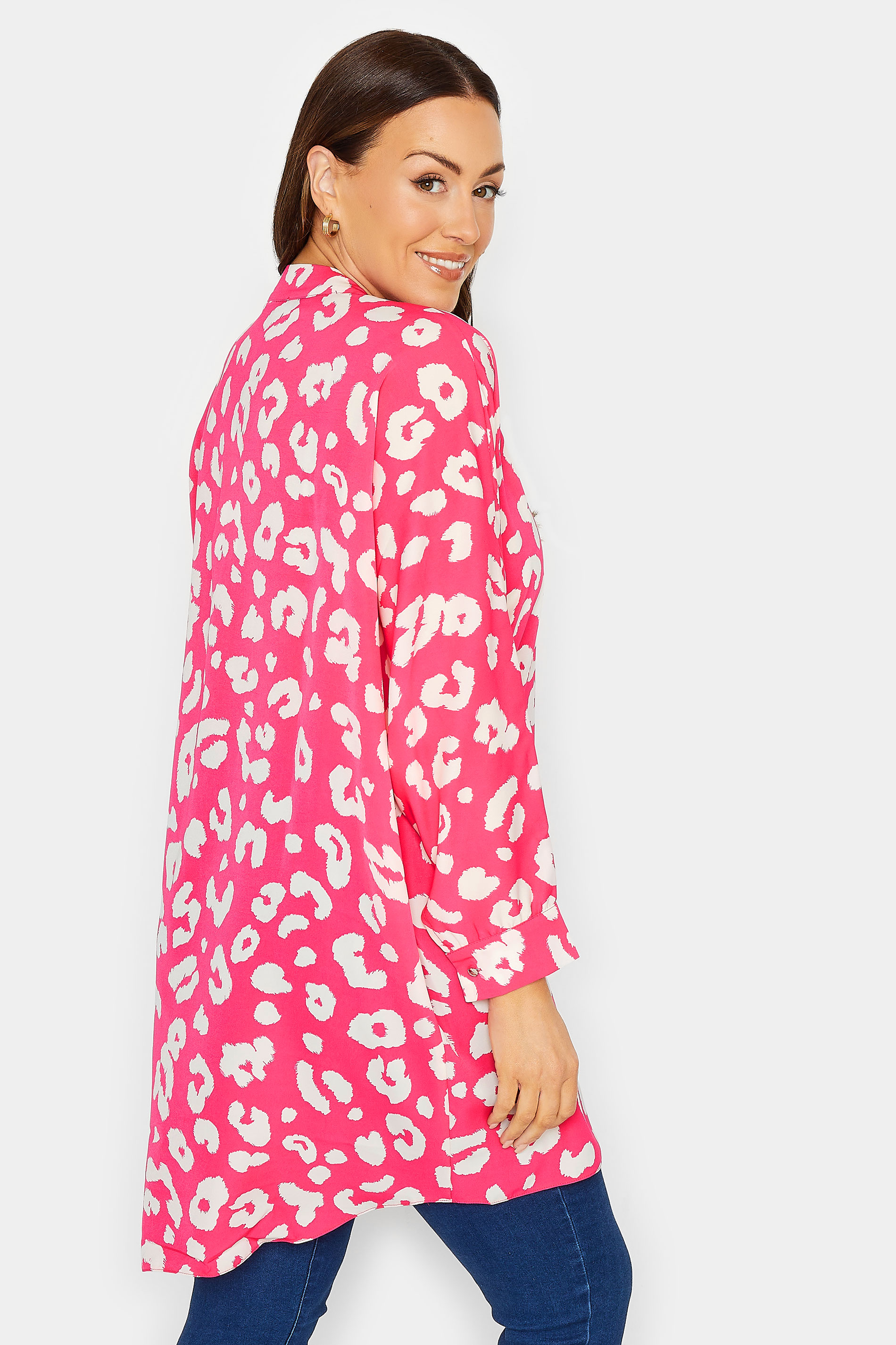 M&Co Pink Leopard Print Blouse | M&Co 3
