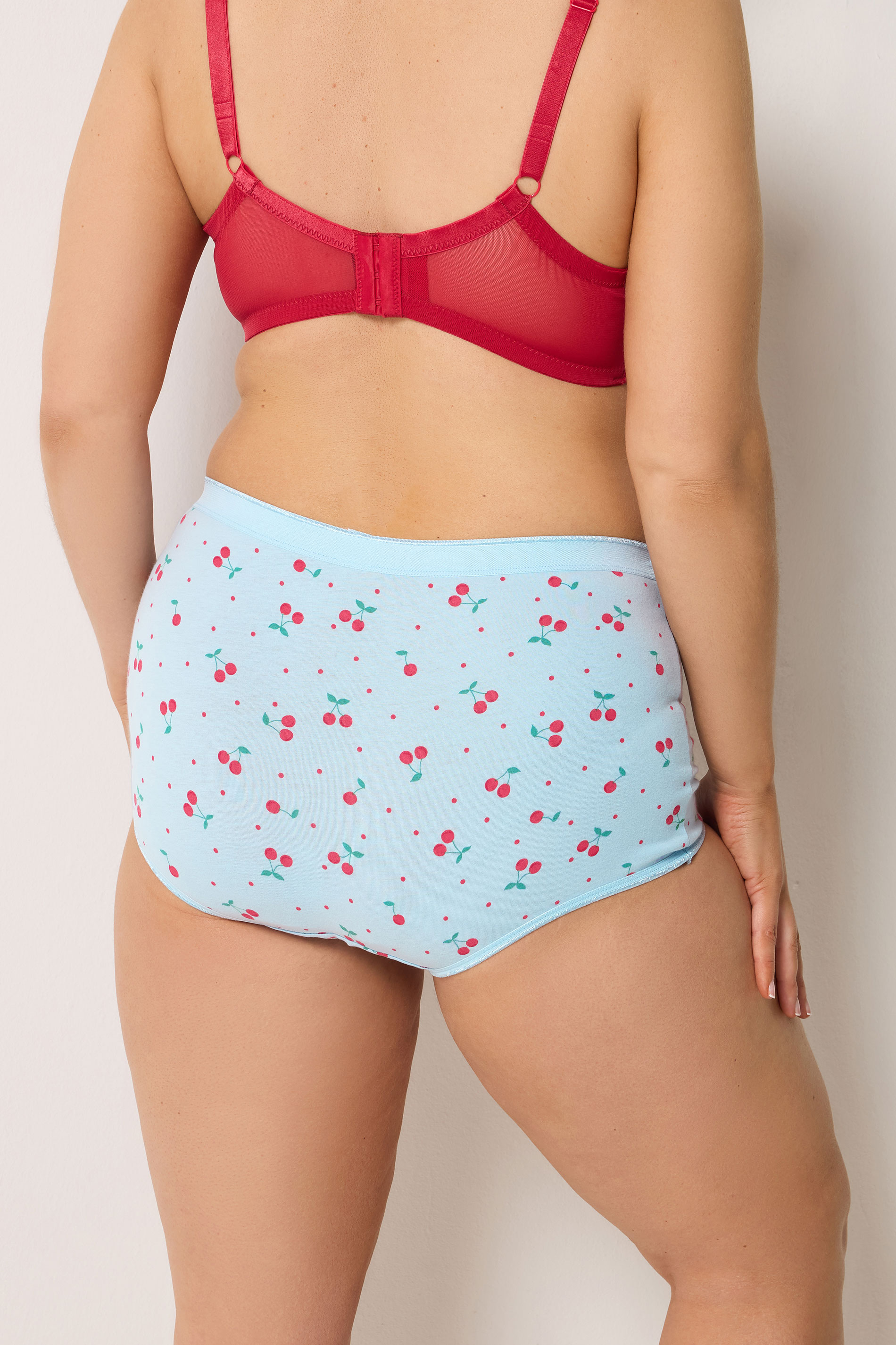 YOURSET 5 PACK Plus Size Blue Berry Print Shorts | Yours Clothing 5