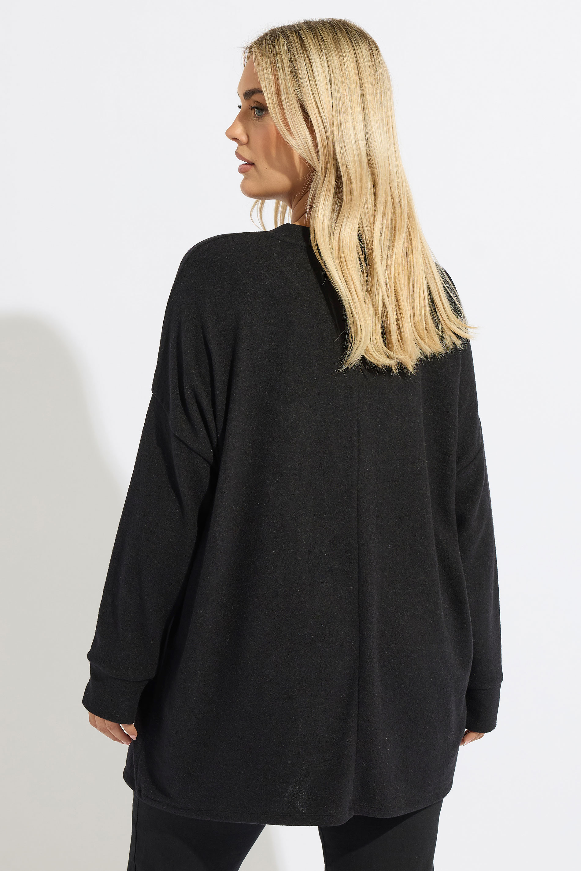 YOURS Plus Size Black Leopard Sequin Embellished Jumper 2