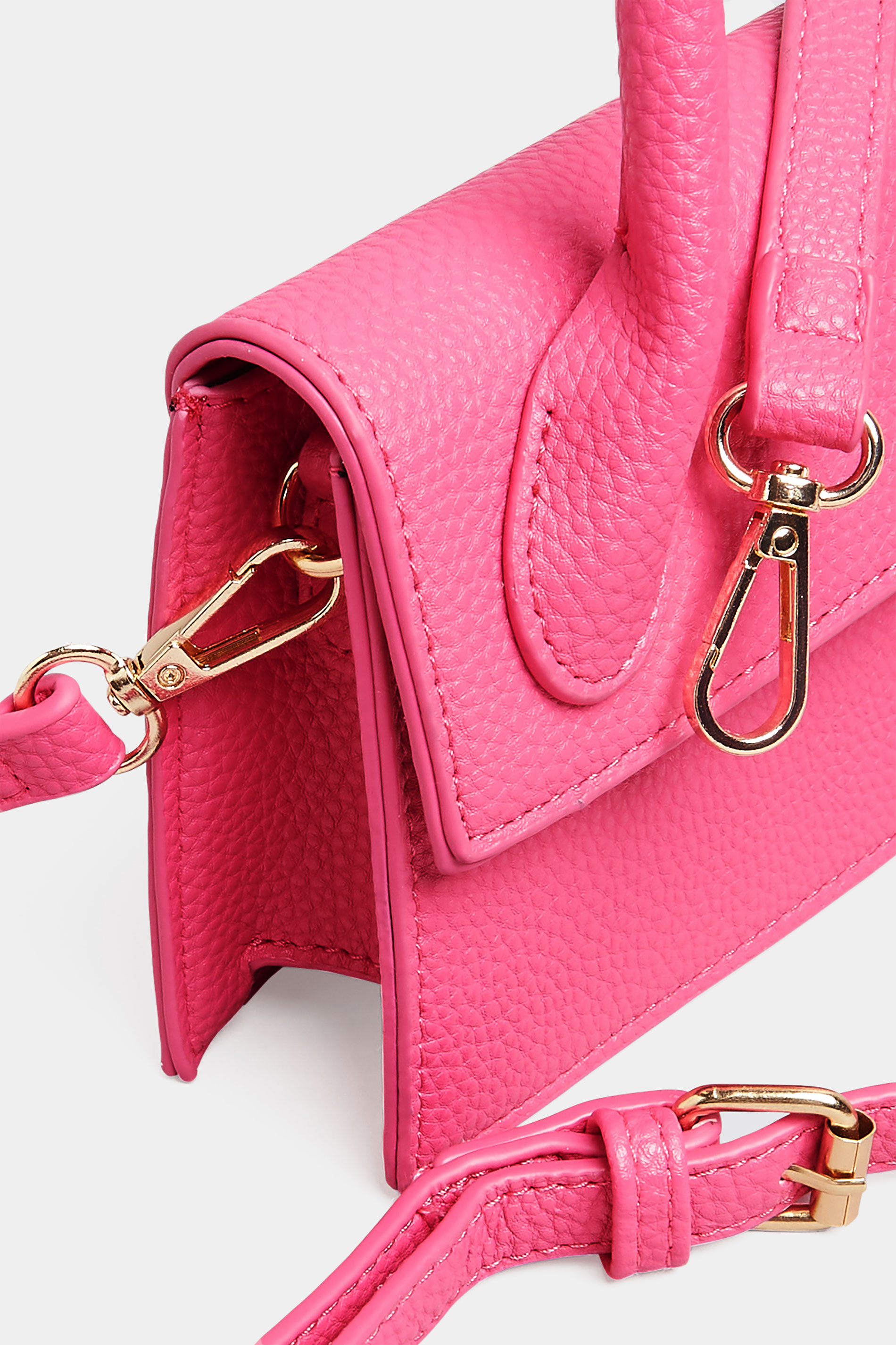Pink Top Handle Crossbody Bag | Yours Clothing  3