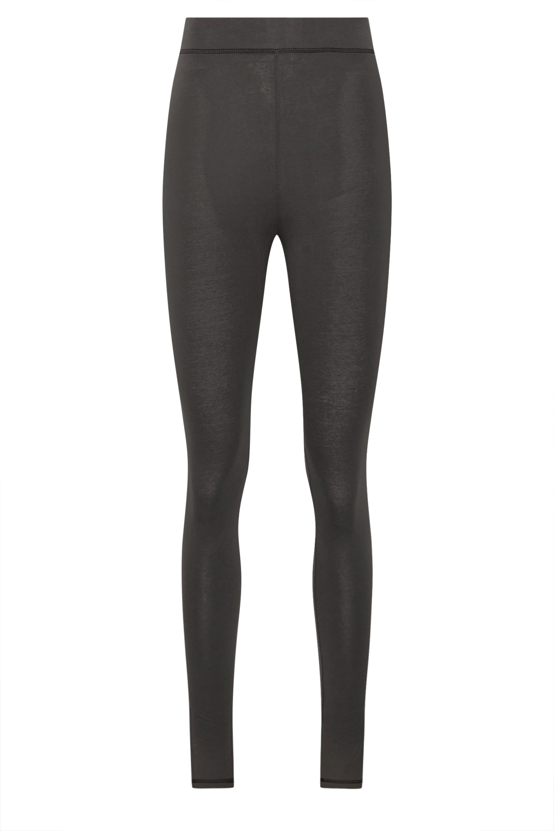 LTS Tall 2 PACK Black & Grey Contrast Stitch Cotton Leggings | Long Tall Sally 9