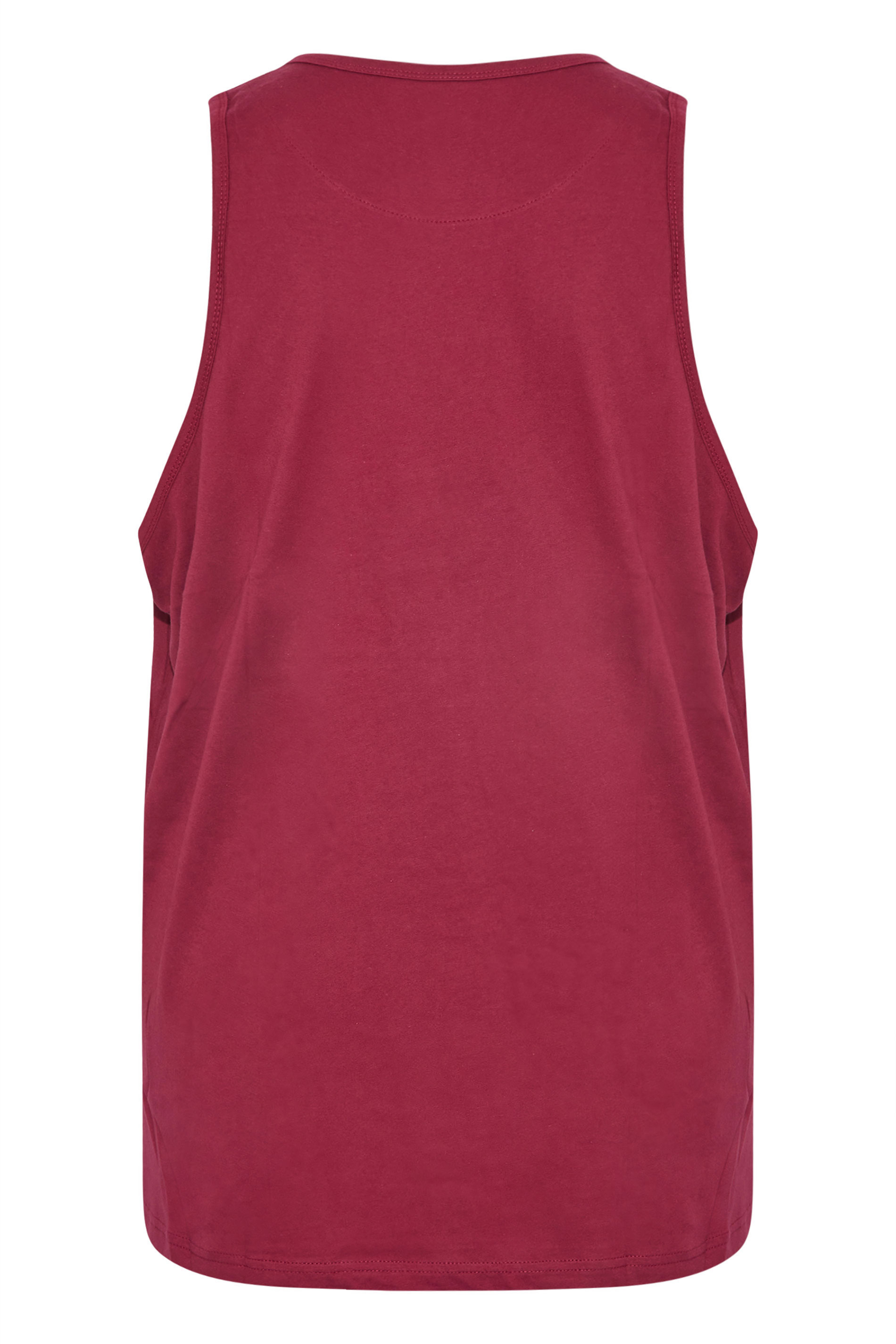 KAM Burgundy Red Plain Vest | BadRhino 2
