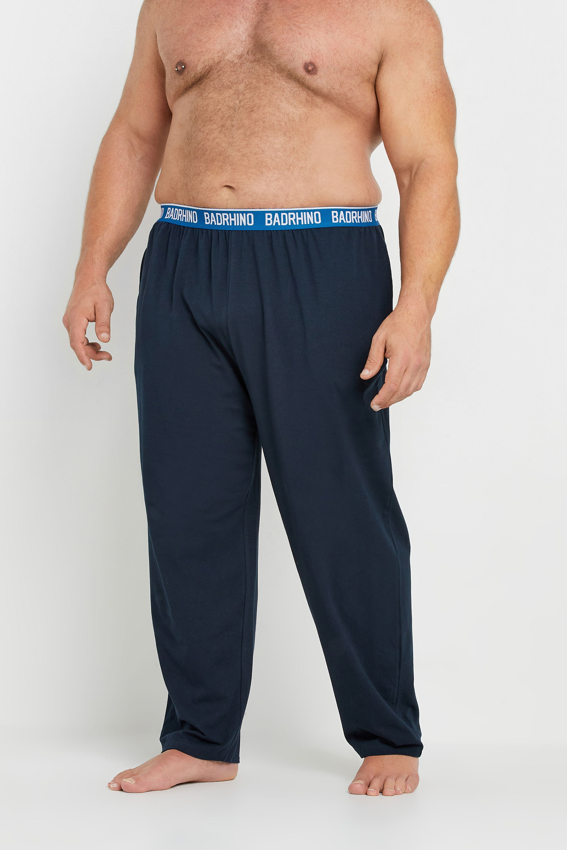 BadRhino Big & Tall 2 PACK Navy Blue Lounge Trousers | BadRhino 1