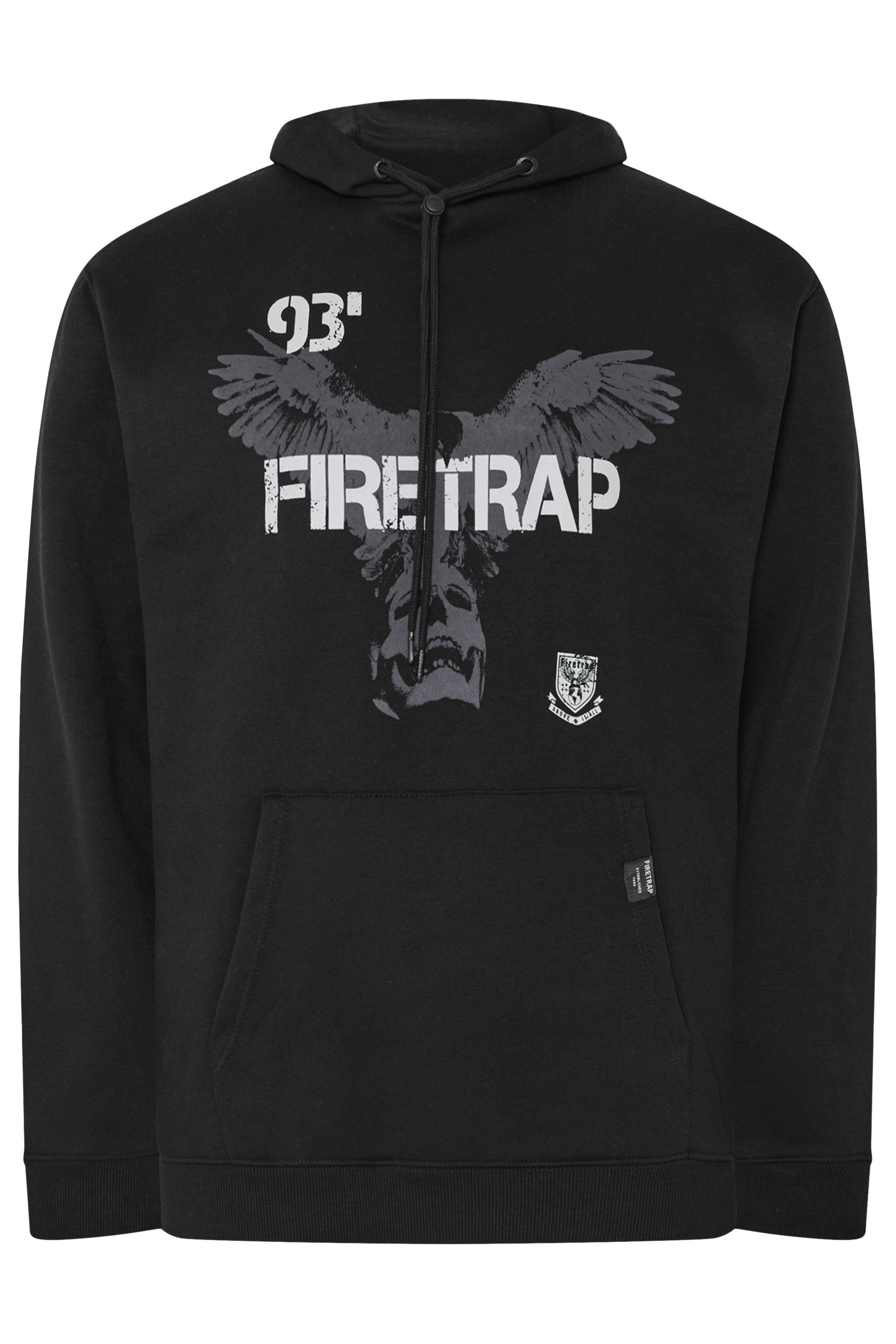 FIRETRAP Big & Tall Black Hawk Hoodie | BadRhino 4