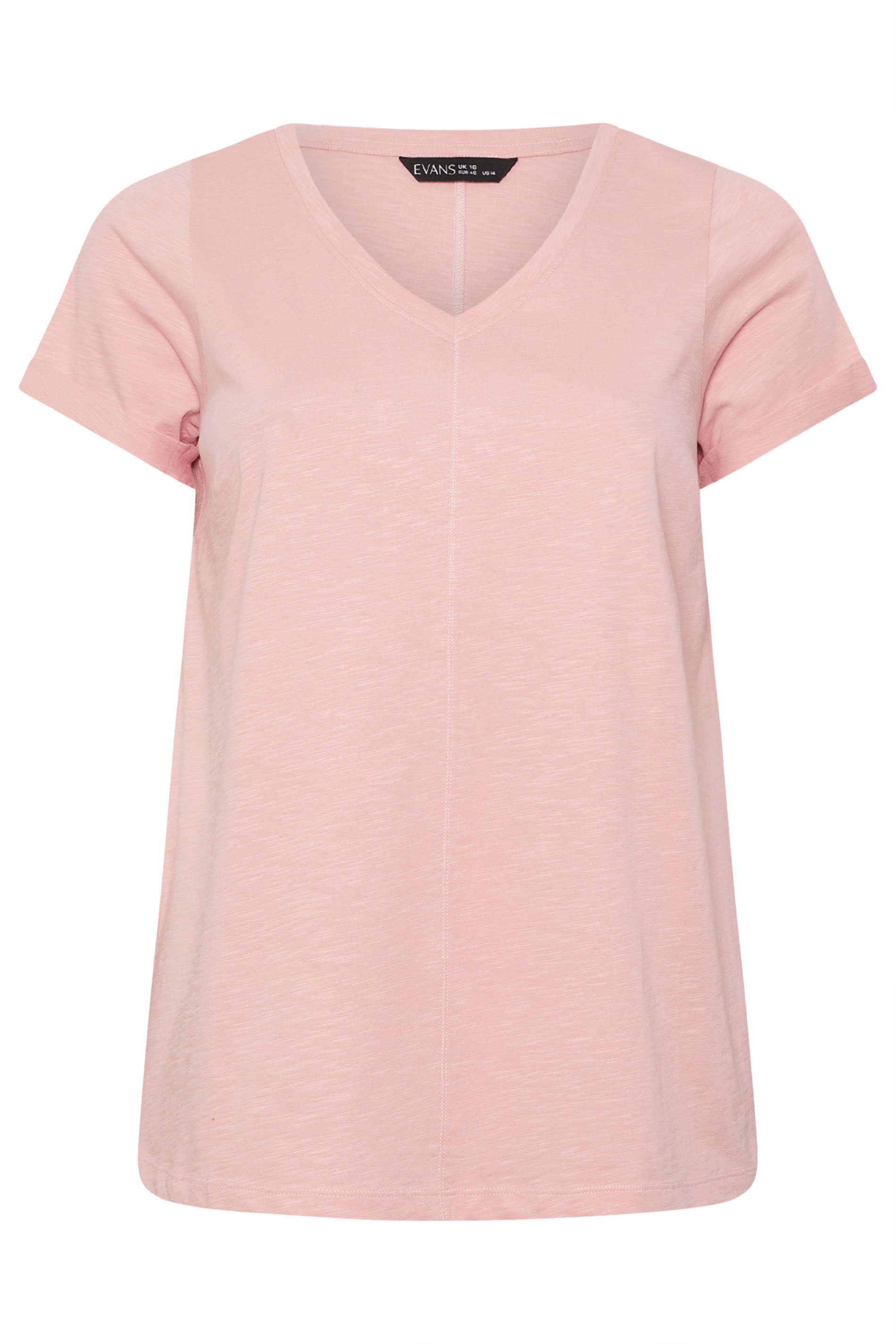 EVANS ESSENTIAL 4 Pack Pink & Blue T-Shirts | Evans 11