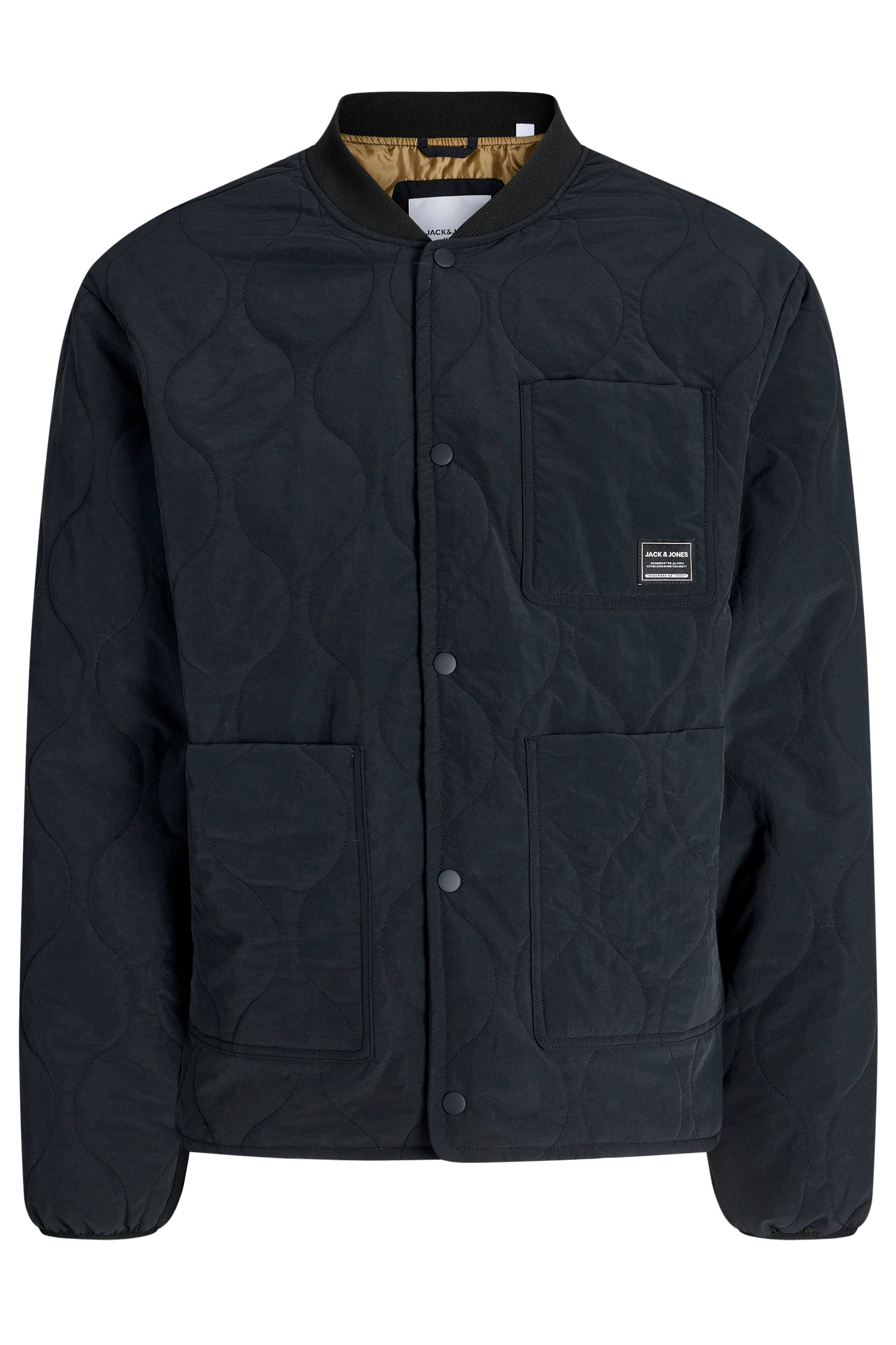 JACK & JONES Big & Tall Black Quilted Liner Jacket | BadRhino 2