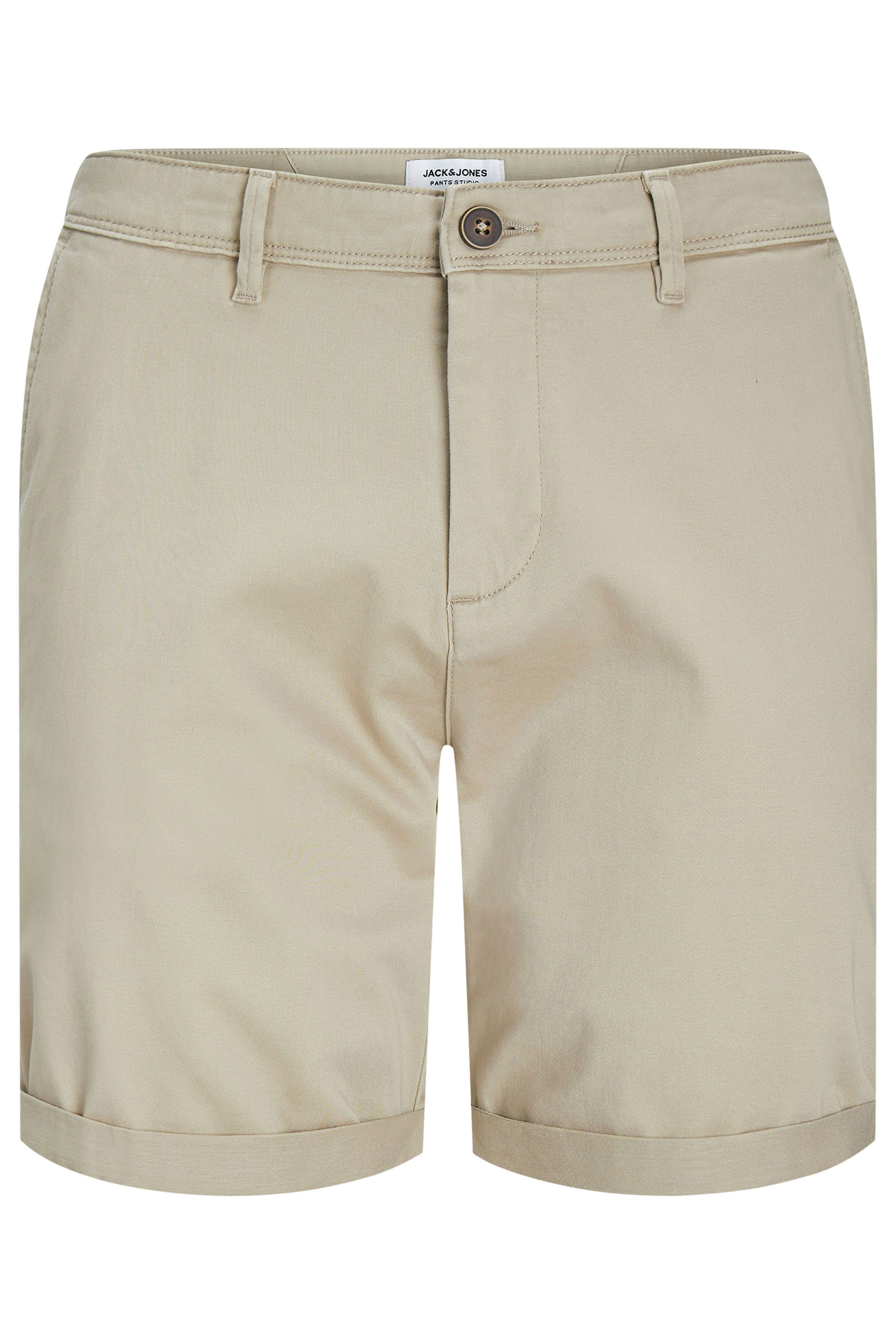 JACK & JONES Big & Tall Crockery Brown Shorts | BadRhino 2