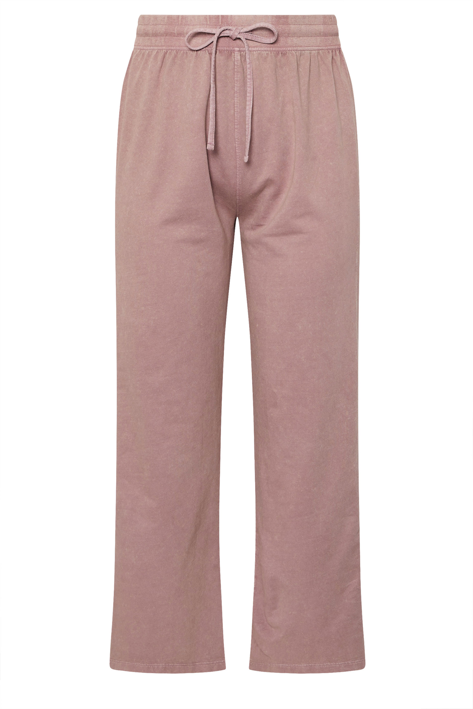 YOURS Plus Size Pink Acid Wash Wide Leg Joggers | Yours Clothing 6